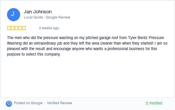 5-star Google review from Anthony R. - Tyler is the real deal