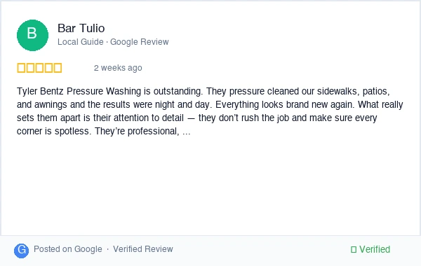 5-star Google review from Jonathan L. - runs like a Swiss watch